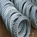 Material de Construção Hot Dipped Galvanized Razor Wire Usado em Border Fence